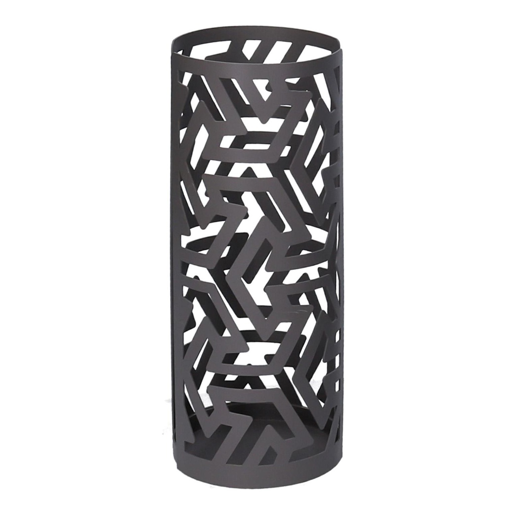 Portabicchiere metallo frecce grigio scuro tondo cm ø8h20