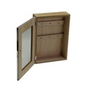 Portachiavi cancelletto legno titanium rettangolare 6p cm 20x28x8