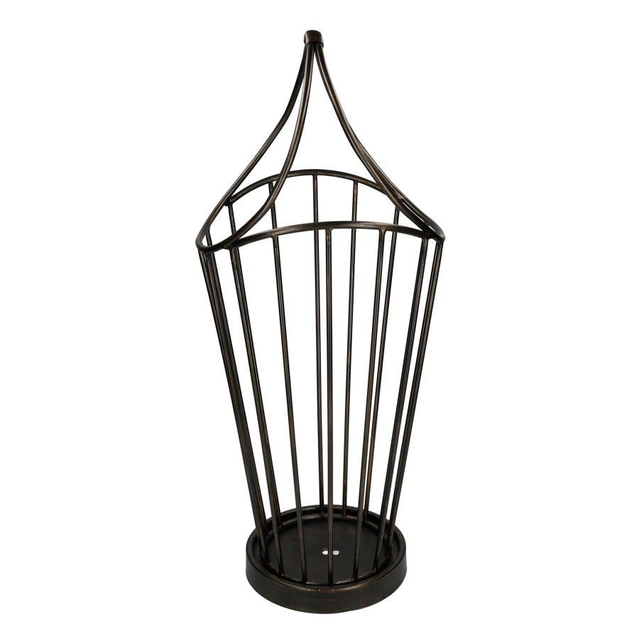 Portaombrelli metallo bronzo scuro tondo cm 32x30h52/70