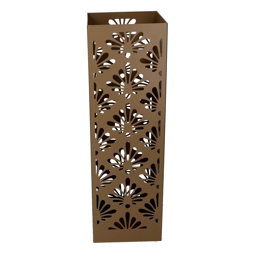 Portaombrelli metallo damasco oro quadro cm 15