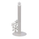 Portascottex metallo fiocco neve biancotondo cm ø15h33