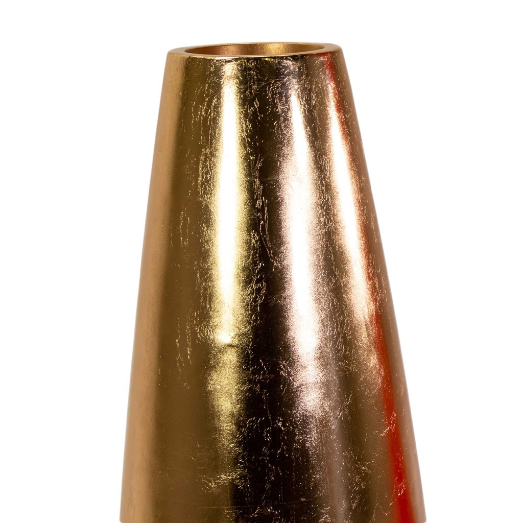 Portavaso resina oro lucido cm ø36h130