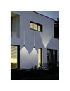Applique Cubo Antracite Doppia Luce Led Adaja IP54 Trio Lighting