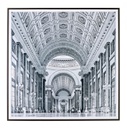 Quadro con cornice stile classico cm 90x90