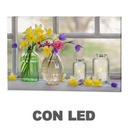 Quadro led barattoli rettangolare cm 40x30x1