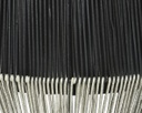 Rubino fioriera da esterno in vimini bassa D48 cm nero