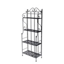 Scaffale metallo jessica nero 4p cm 59x29h158