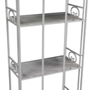 Scaffale metallo new jessica 4 piani bianco brush cm 47x23