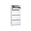 Scarpiera 4 ante a ribalta bianco 73x26xh.157 cm(SHC540BY1)