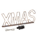 Scritta led XMAS Copper  MicroLED 38cm bianco caldo