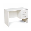Scrivania 2 cassetti Bianco Frassinato in legno nobilitato H.75x119x64 cm