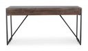 Scrivania 3 cassetti Calixte stile industriale 153x66 cm