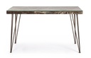 Scrivania cemento e metallo Atlantide cm 130 x 65