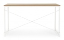 Scrivania industrial urban bianco struttura in metallo cm 120x60xh.70