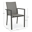 Sedia C-BR Konnor antracite