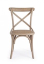 Sedia Cross Grigio Naturale  