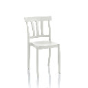 Sedia Cullen polipropilene bianca design classico EFFEZ