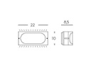 Applique E27  linea dive  bianco