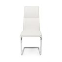 Sedia design in ecopelle Bianco THELMA 44x58x h104 cm