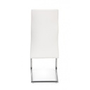 Sedia design in ecopelle Bianco THELMA 44x58x h104 cm