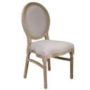 Sedia legno imbottita con sedile smontato 50x51x96h cm
