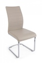 Sedia moderna imbottita in ecopelle Cappuccino MYRA 41x60x h98 cm