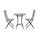 Set per Esterno Bizzotto Erice in Acciaio e Ceramica 3PZ