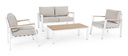 Set salotto giardino Belmar bianco iperbriko