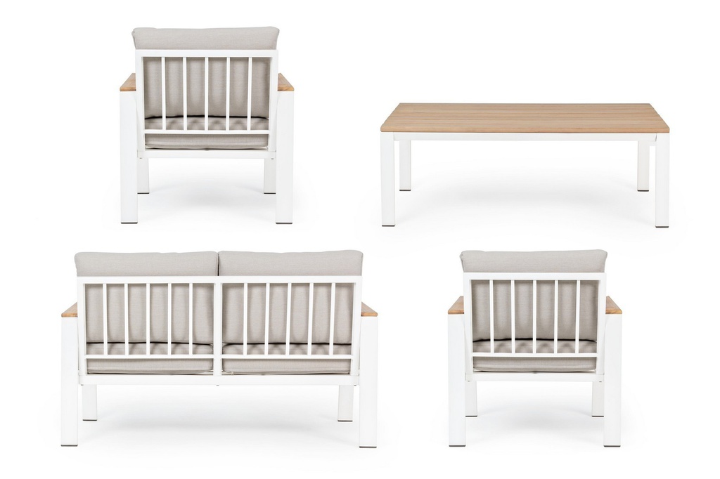 Set salotto giardino Belmar bianco iperbriko