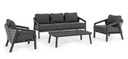Set salotto giardino Cordova antracite iperbriko