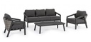 Set salotto giardino Cordova antracite iperbriko