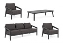 Set salotto giardino Cordova antracite iperbriko