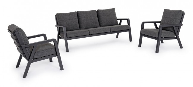 Set salotto giardino Truman antracite iperbriko