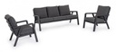 Set salotto giardino Truman antracite iperbriko