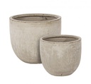 Set2 Vaso Cement To Basso Sabbia  