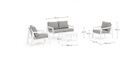 Set4 Salotto C-C Sirenus Bianco Yk11
