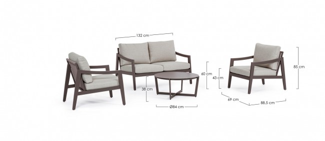 Set4 Salotto C-C Sirenus Coffee Yk14