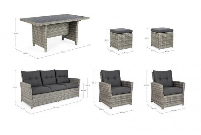 Set6 Salotto C-C Ariel Grey