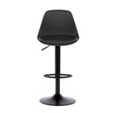 Sgabello regolabile completamente nero  36x40x85 cm
