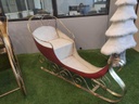 Slitta metallo rosso cm162x65h98