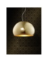 Sospensione Moderna Paralume Vetro Opale Oro Ø51 cm Ontario Trio Lighting