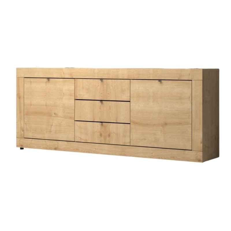 (2c) Madia due ante tre cassetti Rovere OCEAN 210x45x h85 cm(OCEANRO)