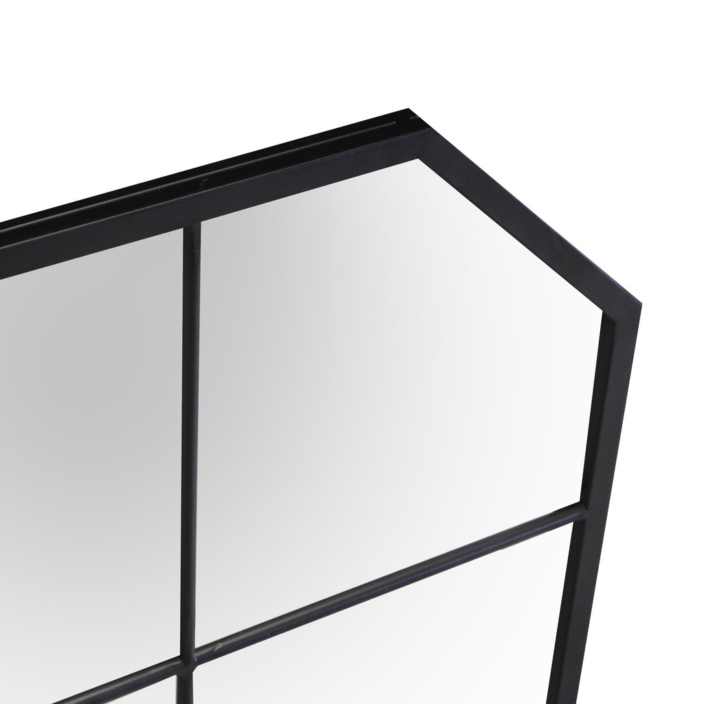 Specchio metallo nero cm100x2h70