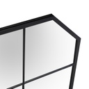 Specchio metallo nero cm100x2h70