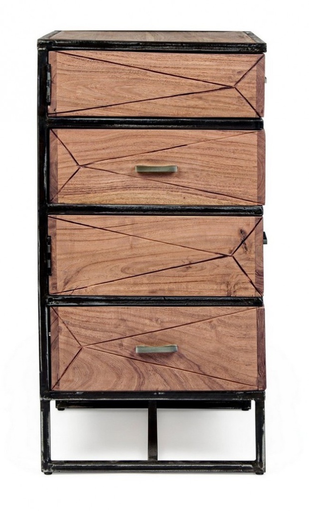 Specchio con cornice Illusion Nero  Cod.0242649