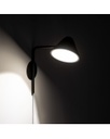 Applique LED Antares in metallo nero STS