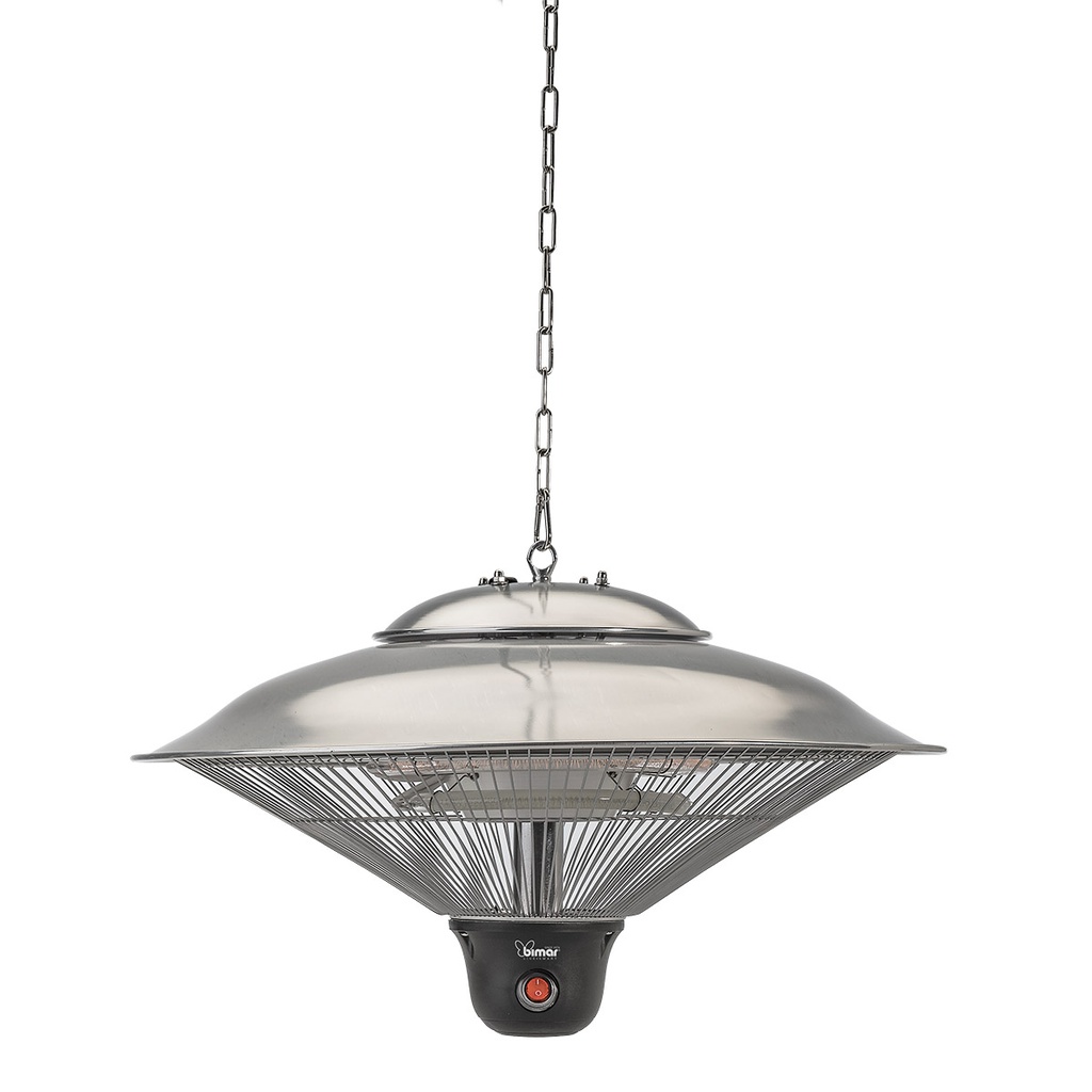 Stufa Radiante a Soffitto per Esterni - Riscaldamento Istantaneo - Potenza Regolabile - Telecomando Incluso - Dimensioni: 510x290x510 mm