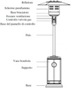 Stufa a Fungo GPL 5-14kW - 221cm