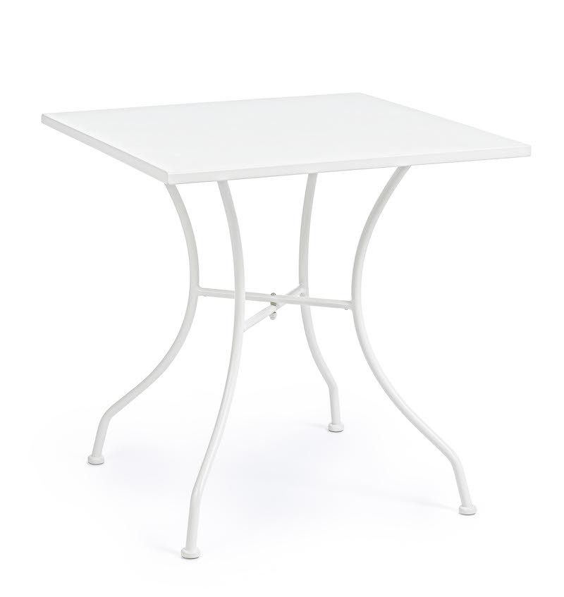 TAVOLO KELSIE BIANCO 70X70