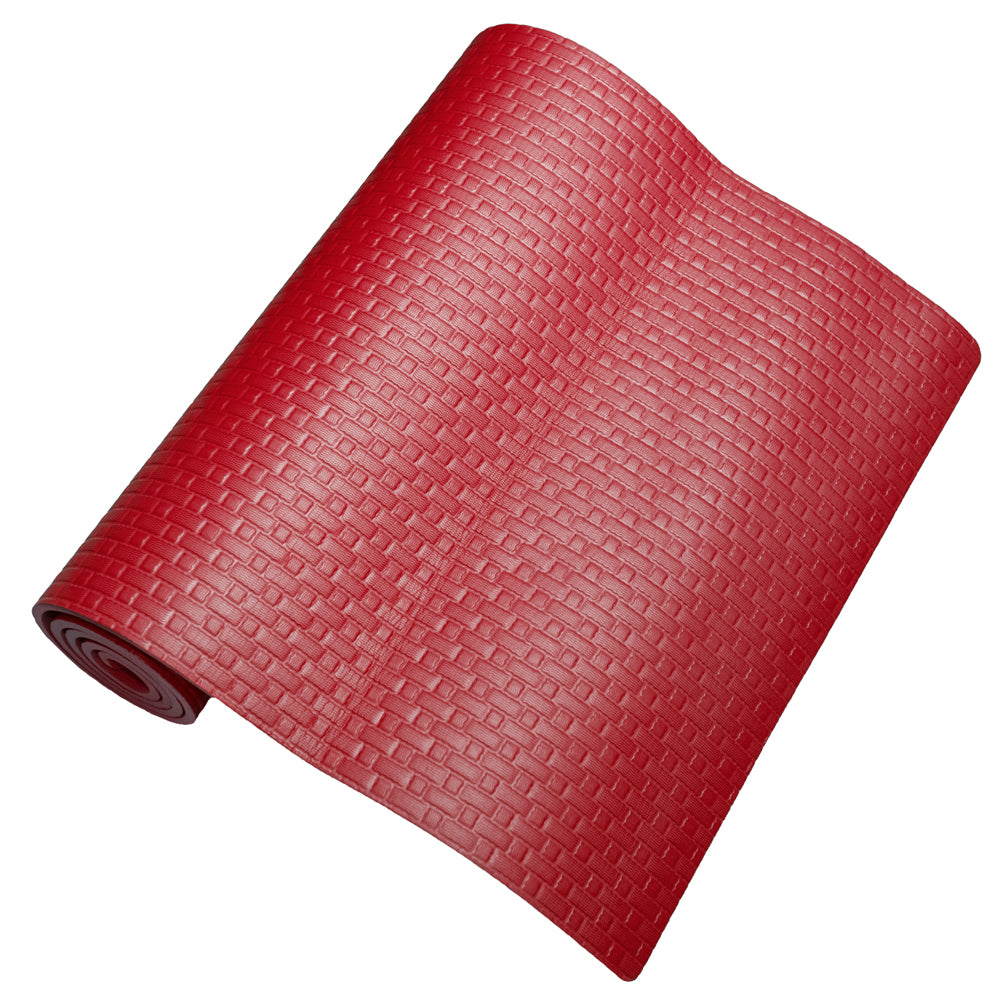 Tappeto Yoga Fitness per Palestra Pilates Soft 173x61x0,8 cm Rosso